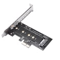 thumbnail image 3 of 3X Adaptateurs Add on Cartes PCIE vers M2 PCI Express 3.0 X1 vers NVME SSD M2 PCIE Riser Adaptateur Support 2230 2242 2260 2280 M.2, 3 of 5