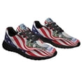 thumbnail image 6 of Snowman Merry ChriStas American flag Shoes Sneakers Black Size 4, 6 of 7