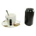 thumbnail image 6 of Pack Of 2 Calico Spotted Maneki Neko Cat Mugs 8oz With Saucer And Notched Spoon, 6 of 6
