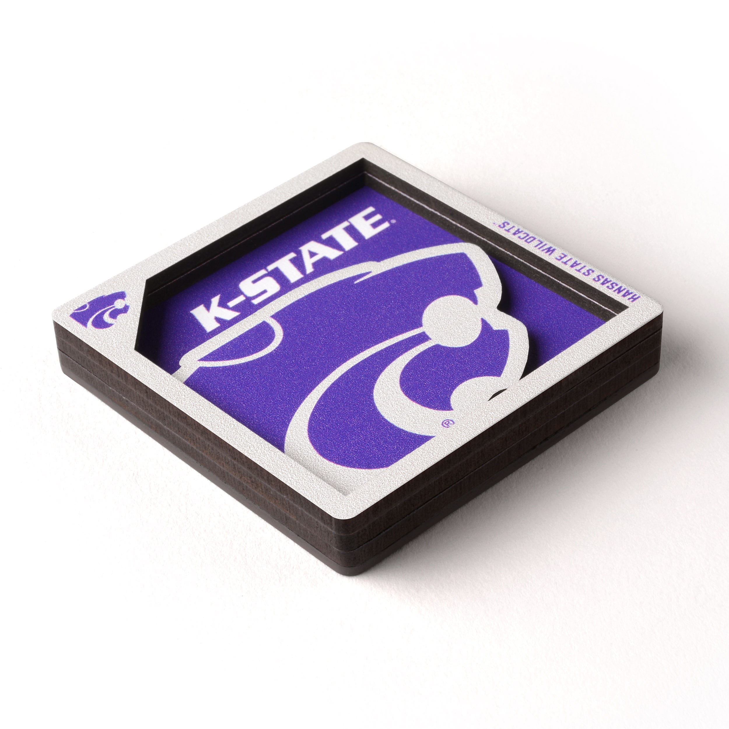 YouTheFan NCAA Kansas State Wildcats 3D Logo Series Magnet