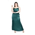 thumbnail image 1 of Vestido de escote drapeado Roman Fashion /Tallas Extras, 2005 (Verde botella) verde oscuro 36, 1 of 6