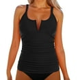 thumbnail image 1 of DGMIOCS Two Piece Bathing Suit Bikini Set Black M, 1 of 6