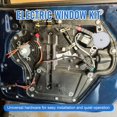 thumbnail image 2 of JDMSPEED Nouveau Kit de Conversion de Régulateur de Levage de Fenêtre Électrique Universel avec Interrupteurs, Câblage et Matériel pour Pickup SUV Camionnette Van Voiture à 2 Portes, 2 of 6