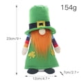 thumbnail image 2 of St Patrick s Day Gnomes Plush Decor,Green Hat Faceless Elderly Irish Festival Lucky Handmade Elf Decorations Scandinavian Swedish Tomte Gift,Saint Patricks Day Irish Home Decor, 2 of 5
