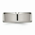 thumbnail image 3 of Primal Steel Titanium 8mm Beveled Edge Band, 3 of 9