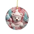 thumbnail image 2 of RKSTN Christmas Decorations Snowman Tree Ornament Round Hanging Ornament Christmas Decor, 2 of 3