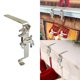 thumbnail image 1 of Ganchos para calcetines navideños | Colgador para colgar en la puerta para decoraciones navideñas | Soporte para coronas con construcción de acero resistente, 1 of 6