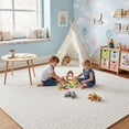 thumbnail image 2 of Eclatique Rug Capitola Collection Modern Tufted White Geometric Area Rug, 10 x 14, Non-Slip Backing, 2 of 6
