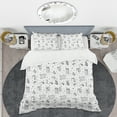 thumbnail image 2 of Designart 'Geometric Retro Design IV' Mid-Century Modern Duvet Cover Set, 2 of 4