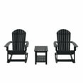 thumbnail image 3 of WestinTrends Tuscany 3-Piece HIPS Outdoor Rocking Adirondack Chair With Side Table, Black, 3 of 5
