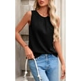 thumbnail image 7 of PRETTYGARDEN Womens Summer Tank Tops Crewneck Sleeveless Business Blouse Casual Loose Pleated Basic Shirt, 7 of 7