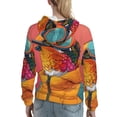 thumbnail image 7 of Lsque Hip Hummingbird In Jacket Pattern Casual Women's Hoodie,Hooded Sweatshirt with Kangaroo Pocket,Pullover Hoodie with Eye-catching Drawstrings-X-Large, 7 of 7
