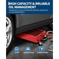 thumbnail image 5 of GARVEE 25 Gallon Low Profile Oil Drain Pan with Electric Pump,12V Oil Change Pan Metal with 8FT Hose & Folding Handle for Cars,SUVs,Trucks,Buses,RVs,Red, 5 of 7
