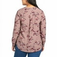 thumbnail image 3 of Hilary Radley Ladies' Size Large, Long Sleeve Blouse, Pink Floral, 3 of 3