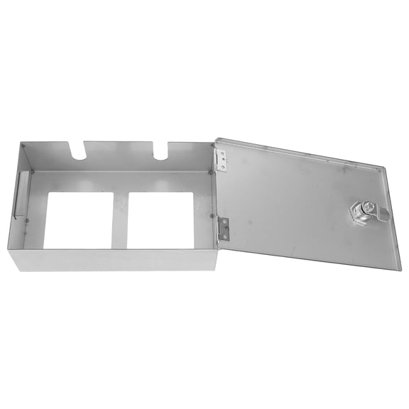 AURARMLET Splashproof Stainless Steel Outdoor Electrical Outlet Box with Weatherproof Cover for Safe Socket