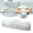 thumbnail image 2 of Lipstore Coussin Repose-Jambes Inclinable Support en Forme de W Robuste Cadeaux Canapé Repose-Pieds Coussin Gris Pâle, 2 of 8