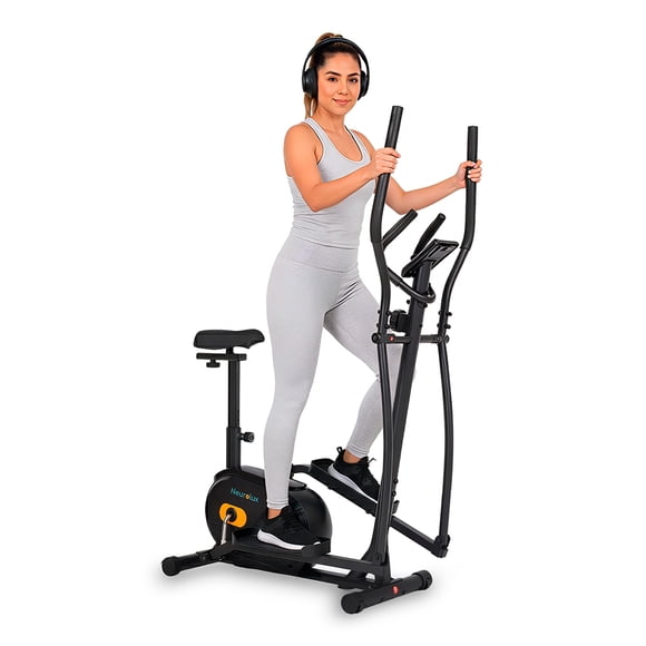 Bicicleta Elíptica 2 en 1 NEUROLUX con 8 Niveles de Resistencia y Asiento Ajustable