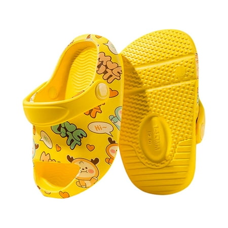 

Sprifallbaby Non-slip Kids Slippers Shower Bathroom EVA Thick Sole Summer Indoor Shoes for Boys Girls