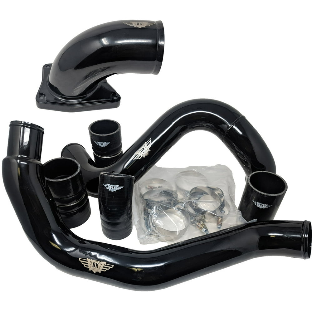 Black Intercooler Charge Pipe Kit and Intake Elbow