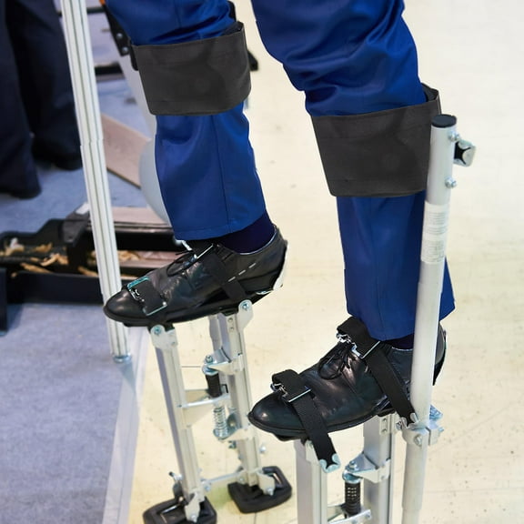 FRCOLOR 2pcs Heavy-Duty Drywall Stilt Leg Straps With Thick Cushioning Adjustable Stilt Leg Straps For Single-Leg Stilts For Taping Painting