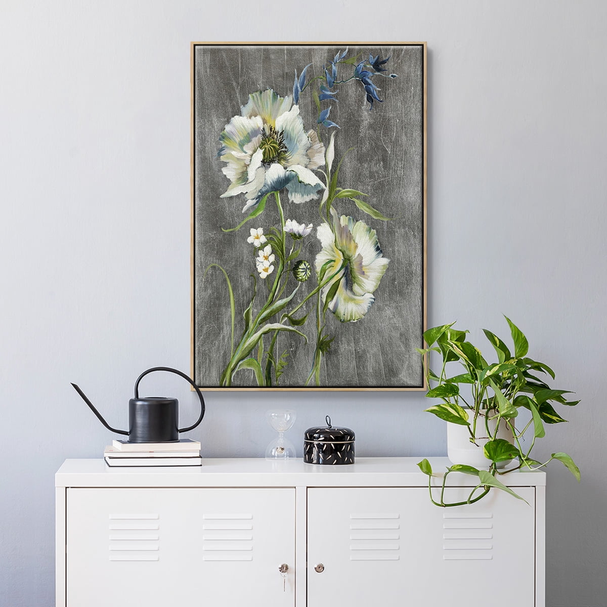 Sunny Sunday I Framed Premium Gallery Wrapped Canvas - Ready to Hang - 17 x 25 - Natural Wood Floating Frame