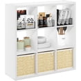 thumbnail image 1 of Cubicle Book Shelf  Vertical Thick Frame Bookshelf  Horizontally & Vertically Reversible Bookcase with Open Back  x x for Living Room  Bedroom  Home Office, 1 of 6