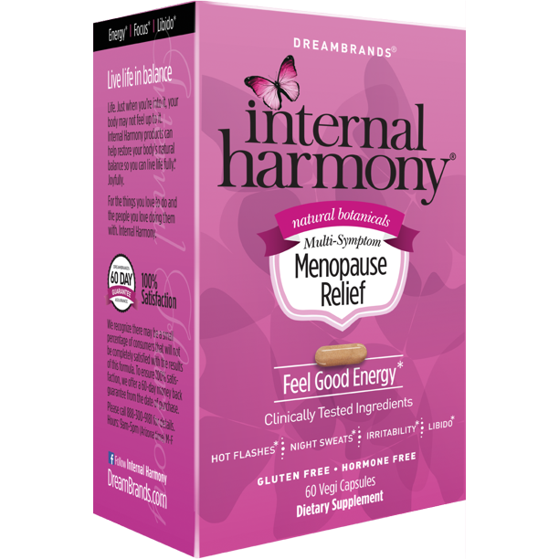 Internal Harmony Menopause Relief for Women Hot Flashes and Night Sweat Relief, Reduce Stress