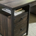 thumbnail image 4 of Sauder Steel River Executive Desk, Carbon Oak Finish, 4 of 16