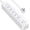 White Gray, variant on Lefree Surge Protector Power Strip with USB Ports 4-Foot Extension Cord - 12 Outlet for Indoor/Office Use, White