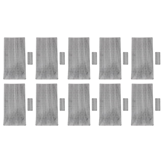 Pantalla De Malla De Plástico, 20 Hojas De Lona De Malla De Plástico Negro Liso Multiusos Para Manualidades De Ganchillo