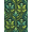 Green, Pattern 10, variant on ODIKA 4' x 6' Machine Washable Non-Slip Area Rug, art nouveau floral High Traffic Rug, Green, 1312635