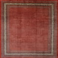 thumbnail image 1 of Ahgly Company Machine Washable Indoor Square Traditional Rust Pink Area Rugs, 9' Square, 1 of 7