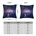 thumbnail image 2 of Fuzoiu Planets Stars And Galaxies1 Print Square Pillow Cover,Hidden Zipper Design,Luxury Square Pillow Case, Throw Pillow,Couch Cushion-18"x18", 2 of 7