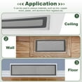 thumbnail image 5 of Uxcell 6Pcs Magnetic Floor Vent Covers, Floor Register Cover Mesh Air Vent Screen Filters, Great for Home (Black, 12-Inch x 2-Inch), 5 of 5