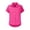 Hot Pink, variant on Womens Travel Friendly Shirts, Short Sleeve Collared Button Down Casual Blouses Loose Fit Lightweight Wrinkle Resistant for Long Trips Vacation, Purple 4XL