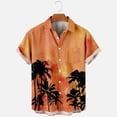 thumbnail image 2 of qolati Hawaiian Shirts for Men Summer Short Sleeve Tropical Print Button Down Beach Shirt Casual Loose Fit Cuban Guayabera Bowling Shirt Gift for Men 2024, 2 of 6