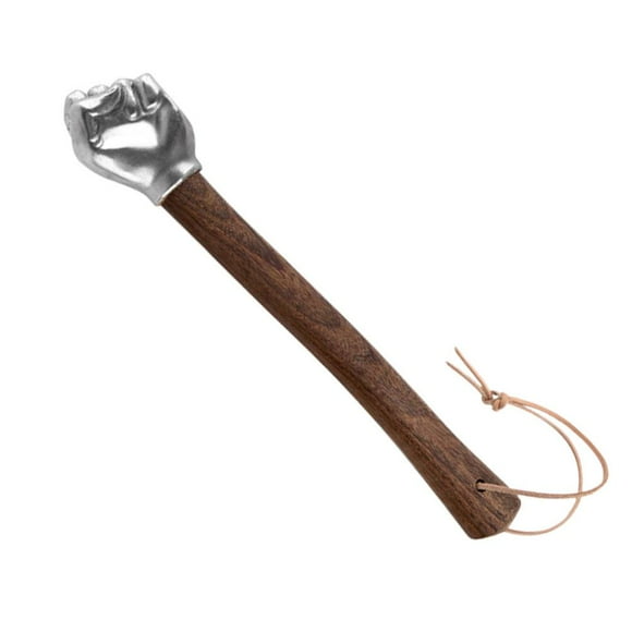 ZOUBAOQ Hand Hammer Stainless Steel Fist Hammer with Wooden Handle, 14inch Multifunctional Solid Hand Hammers for Gardening Household Car Outdoor Camping Decorative Craft Tool,Durable One-Piece Constr