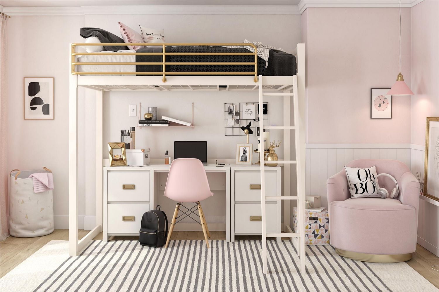 Table de nuit Monarch Hill Haven, blanc