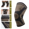 thumbnail image 5 of 1 Uds. Rodilleras de nailon de cobre de alta elasticidad, rodilleras de silicona antideslizantes para deporte, rodillera para Fitness, equipos de Fitness (XL), 5 of 5