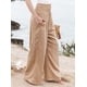 thumbnail image 3 of Pantalones Palazzo de para Mujer Color Caqui L, 3 of 8