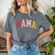 thumbnail image 5 of Camiseta de mujer Penkiiy Mama Carta impresa T-shirt Día de la Madre Tops de manga corta M Gray, 5 of 5