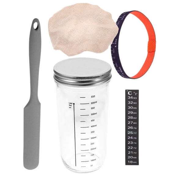 1 Set of Large Capacity Sourdough Starter Jar Reusable Bottle