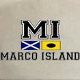 thumbnail image 2 of CafePress - Marco Island FL Nautical Flags Design Cap - Adjustable 100% Brushed Unisex Casual Cotton Baseball Cap, Beige, 1, 2 of 2