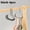 Black, variant on 4PCS Non-Slip Metal Round Hooks for Home Organization - Perfect for Scarves, Belts, Ties, and More