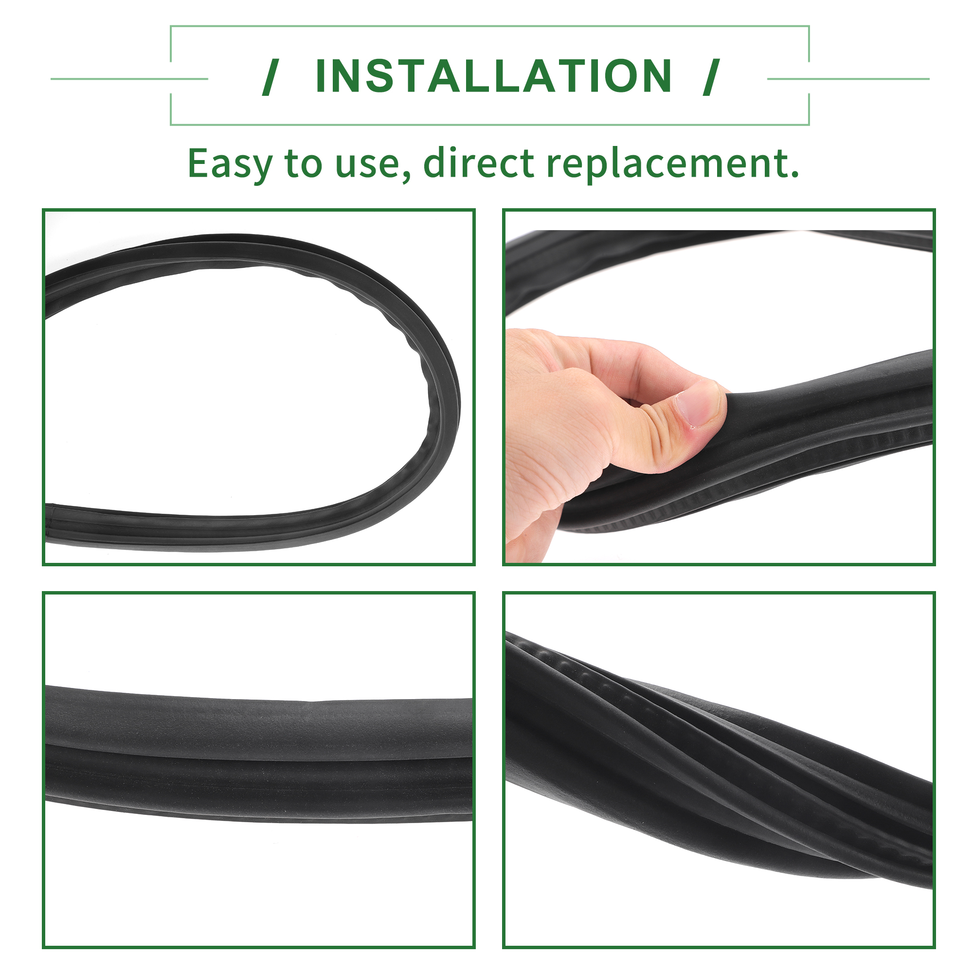 Unique Bargains Rear Trunk Lid Seal Gasket for Toyota RAV4 2006-2012, Rubber, Black