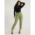 Sofia Jeans Women's and Women's Plus Super High Rise Luxe Cargo Pants, 27" Inseam, Sizes XXS5X
