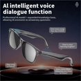 thumbnail image 4 of RYDOX Gafas Inteligentes Bluetooth IA: traducción en Tiempo Real de 134 Idiomas, protección UV, Resistencia al Agua IP65, diseño Ligero de 25 g for Viajes y Deportes.(Black), 4 of 5
