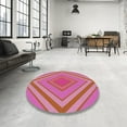 thumbnail image 3 of Ahgly Company Indoor Rectangle Patterned Pink Lemonade Pink Area Rugs, 8' x 12', 3 of 6