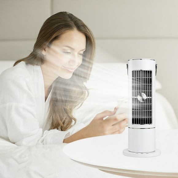 MORESEC New Spray Head Shaking Fan Vertical Tower Fan Intelligent Home Desk Head Shaking Water Tank Portable Office Deals of the Day Clearance Prime, Silver