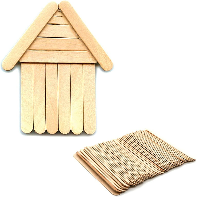 Jumbo Unfinished Wood Craft Sticks - Popsicle Sticks / Fan Sticks - Wood  Crafts - Craft Supplies